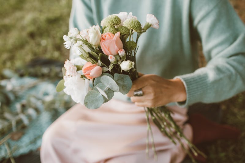Centre de table floral pour événement